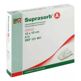 SUPRASORB Una compresa de alginato de calcio de 10x10 cm, 8 unidades