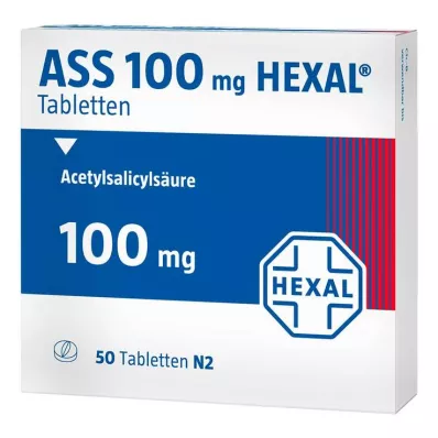 ASS 100 tabletas Hexal, 50 piezas