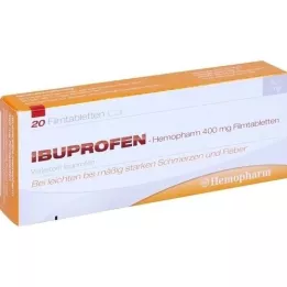 IBUPROFEN Hemopharm 400 mg comprimidos recubiertos con película, 20 uds