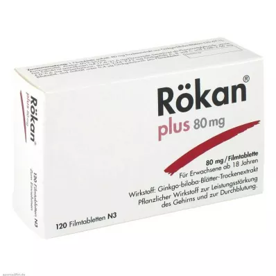 RÖKAN Plus 80 mg comprimidos recubiertos con película, 120 uds RÖKAN Plus 80 mg comprimidos recubiertos con película, 120 uds
