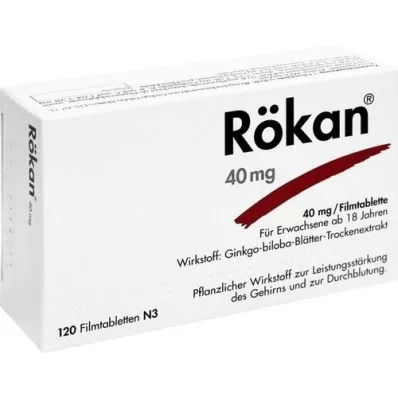 RÖKAN 40 mg comprimidos recubiertos con película, 120 uds