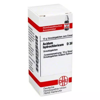DHU Acidum clorhídrico D 30 G, 10 g