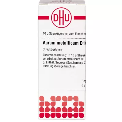AURUM METALLICUM D 1000 glóbulos, 10 g