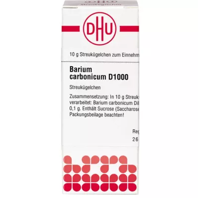 BARIUM CARBONICUM D 1000 glóbulos, 10 g