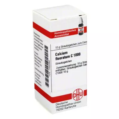 CALCIUM FLUORATUM C 1000 glóbulos, 10 g