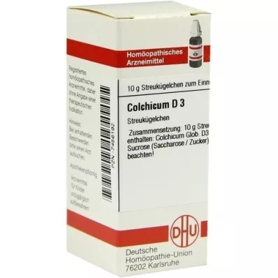COLCHICUM D 3 glóbulos, 10 g