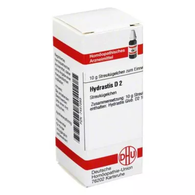 DHU Hydrastis D 2 glóbulos, 10 g