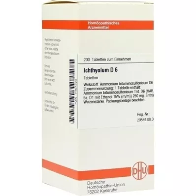 ICHTHYOLUM D 6 pastillas, 200 uds