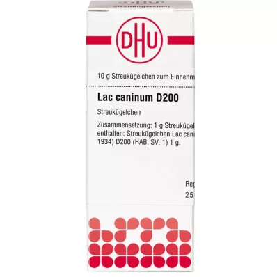 LAC CANINUM D 200 glóbulos, 10 g