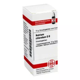 NATRIUM CHLORATUM D 8 glóbulos, 10 g