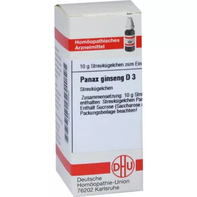 PANAX GINSENG D 3 glóbulos, 10 g