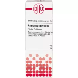 RAPHANUS SATIVUS D 3 Dilución, 20 ml