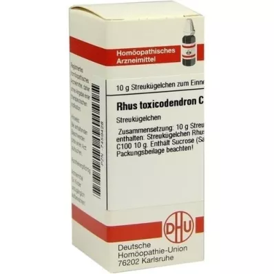 RHUS TOXICODENDRON C 100 glóbulos, 10 g