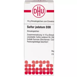 SULFUR JODATUM D 30 glóbulos, 10 g