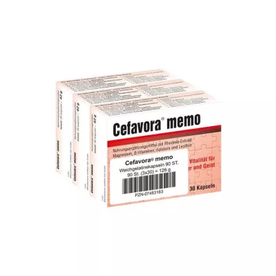 CEFAVORA memo cápsulas de gelatina blanda, 90 uds