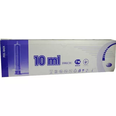 SPRITZE Excéntrica Luer de 2 piezas de 10 ml, 100 uds