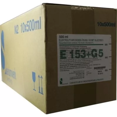 ELEKTROLYT Inf.-Lsg. 153 c.Glucosa 5, 10X500 ml