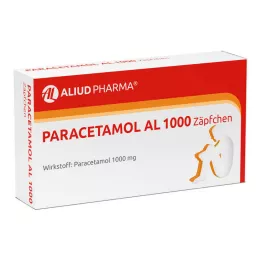 PARACETAMOL AL 1.000 supositorios, 10 uds
