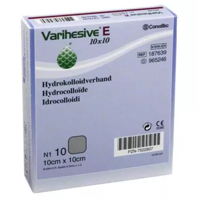 VARIHESIVE E 10x10 cm HKV hidroactivo, 10 uds