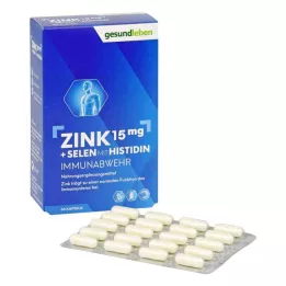 GESUND LEBEN Zinc 15 mg+selenio cápsulas, 60 uds
