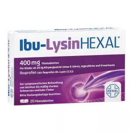 IBU-LYSINHEXAL Comprimidos recubiertos, 20 unidades