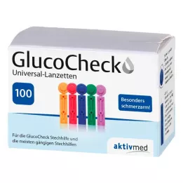 GLUCOCHECK Lancetas Universal, 100 uds