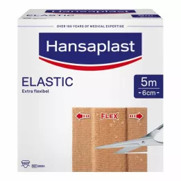 HANSAPLAST Esparadrapo elástico 6 cmx5 m, 1 ud