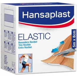 HANSAPLAST Esparadrapo elástico 8 cmx5 m, 1 ud