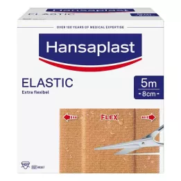 HANSAPLAST Esparadrapo elástico 8 cmx5 m, 1 ud