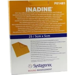 INADINE Ungüento de gasa w. PVP Iod. 5x5cm, 25 uds