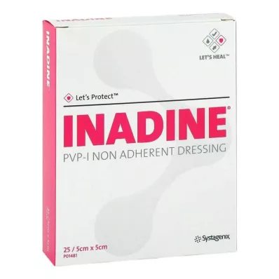 INADINE Ungüento de gasa w. PVP Iod. 5x5cm, 25 uds