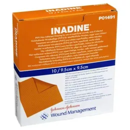 INADINE Gasa ungüento w. PVP Iod. 9.5x9.5cm, 10 uds