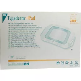 TEGADERM 3M Plus Pad 9x10 cm Ready Made.3586, 25 uds