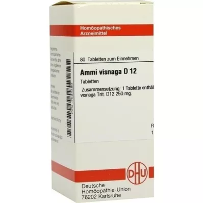 AMMI VISNAGA D 12 pastillas, 80 uds