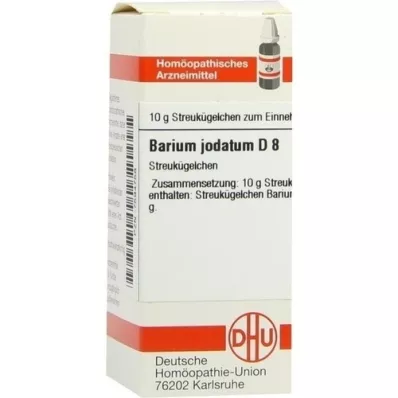 BARIUM JODATUM D 8 glóbulos, 10 g