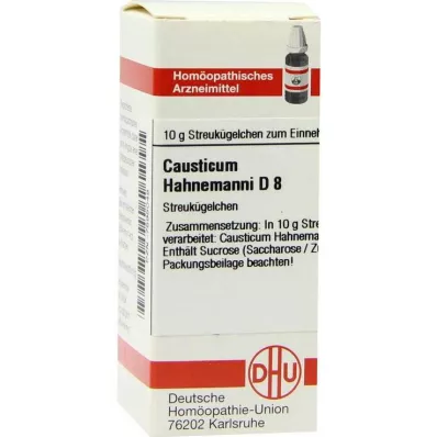 DHU causticum Hahnemanni D 8 glóbulos, 10 g
