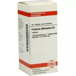 FUMARIA OFFICINALIS D 6 pastillas, 80 uds