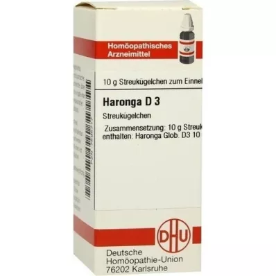 HARONGA D 3 glóbulos, 10 g