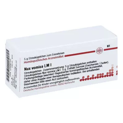 NUX VOMICA LM I glóbulos, 5 g NUX VOMICA LM I glóbulos, 5 g