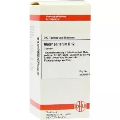 Mater Perlarum D12 tabletas (200 piezas)
