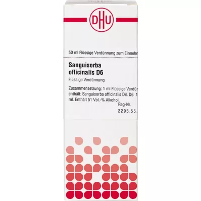 SANGUISORBA OFFICINALIS D 6 Dilución, 50 ml