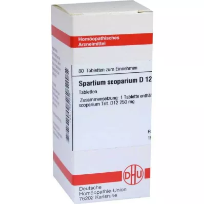 DHU Spartium Scoparium D 12 tabletas, 80 st