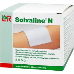 SOLVALINE N Compresas 5x5 cm estériles, 25 uds