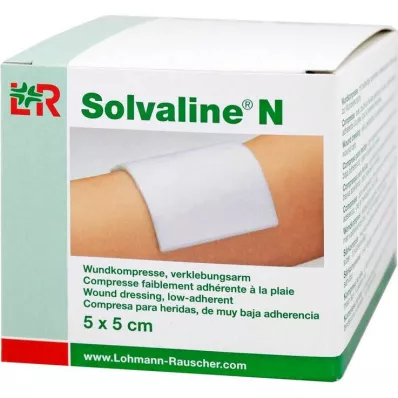 Compresas estériles Solvaline N 5x5 cm, 25 piezas