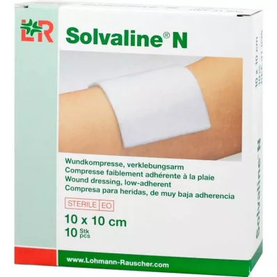 Compresas estériles Solvaline N 10x10 cm, 10 piezas