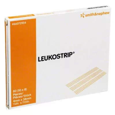 LEUKOSTRIP Tiras de sutura 4x38 mm, 10X8 piezas
