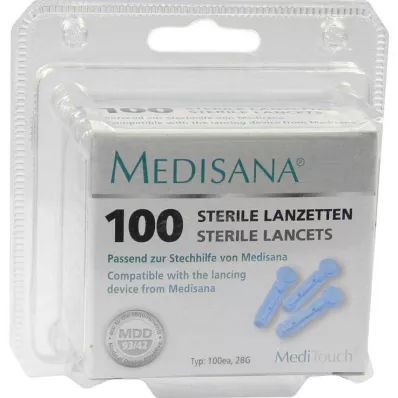 Lancetas Meditouch Internacional, 100 piezas
