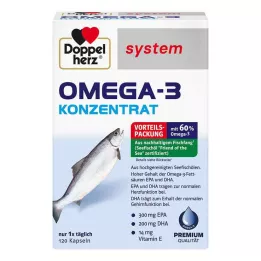 DOPPELHERZ Sistema de cápsulas concentradas de Omega-3, 120 uds