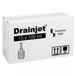 FREKA DRAINJET Solución salina 0,9% ISO, 10X120 ml