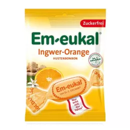 EM-EUKAL Caramelos Jengibre Naranja sin azúcar, 75 g